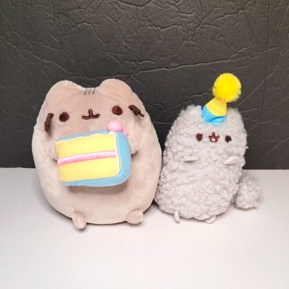 GUND Pusheen and Stormy Birthday Collector Set NWOB